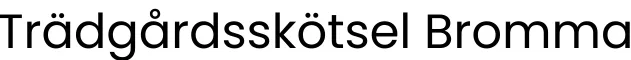 Trädgårdsskötsel Bromma logga